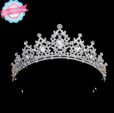 Torta Dekor TIARA MISS 1 - Metal Srebro 24 x 5.5 cm